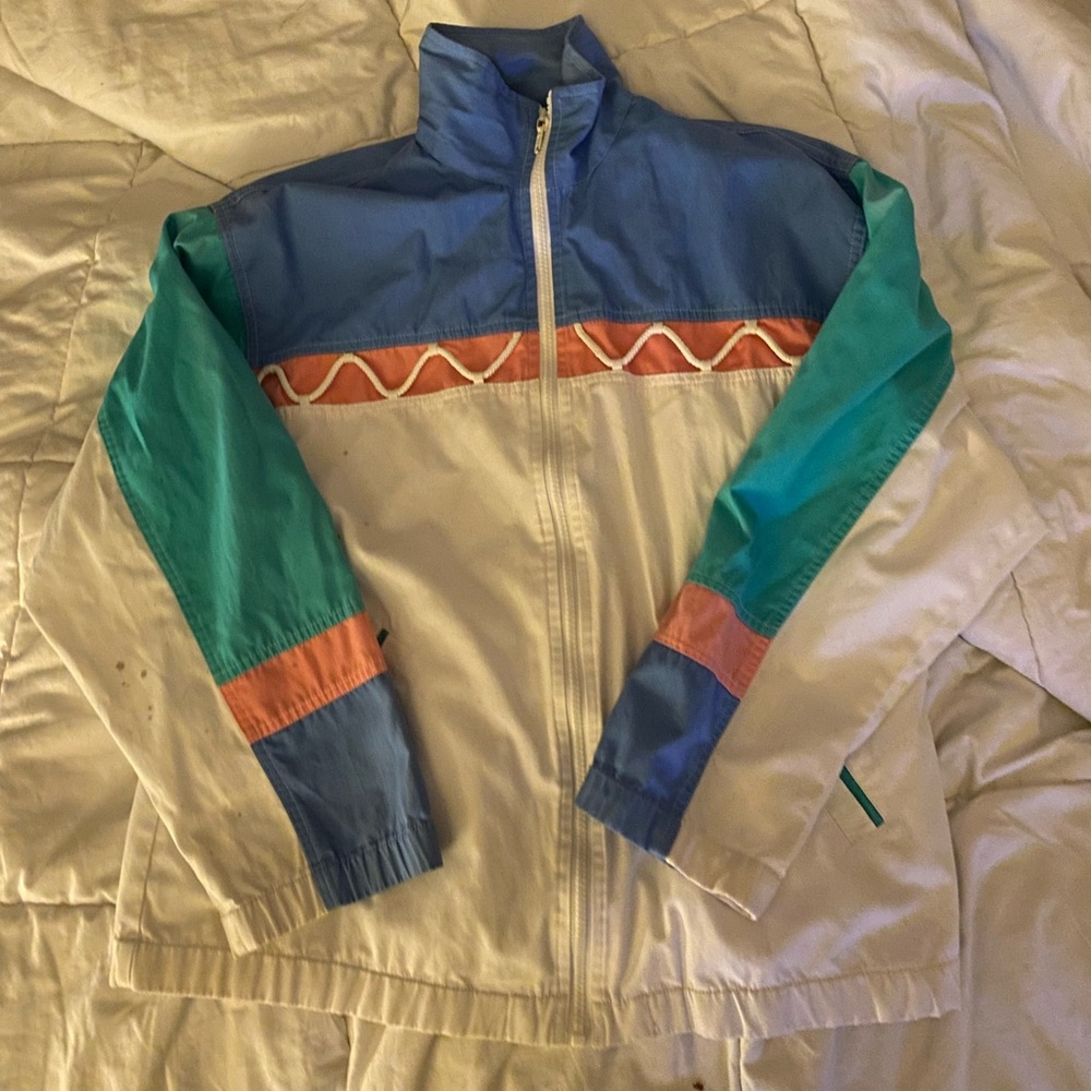 oversized vintage retro windbreaker